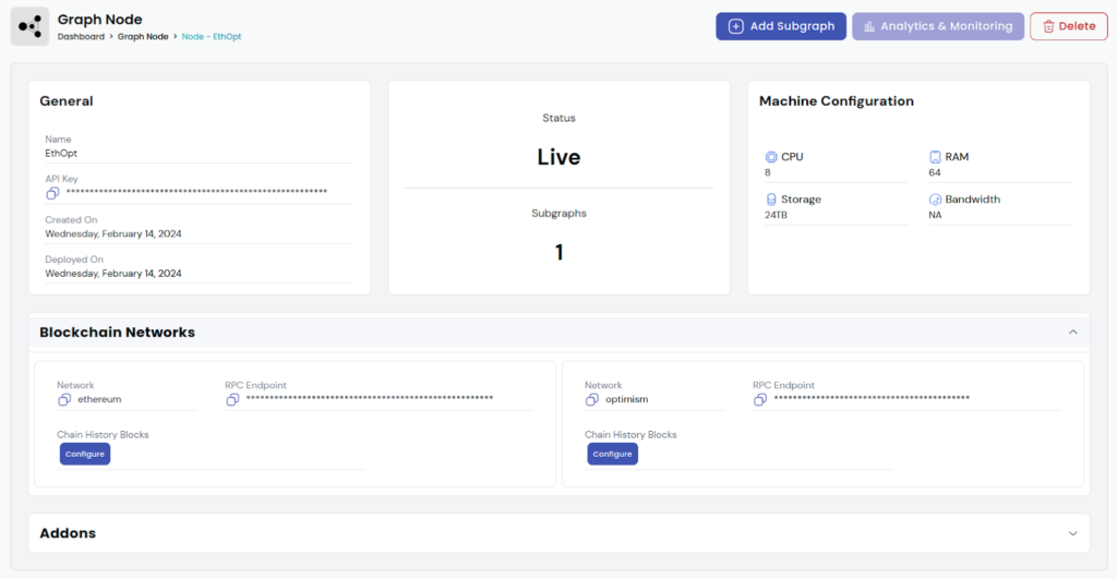 Dedicated Indexer for Use case-specific AppChains